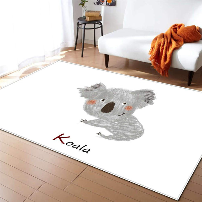 Söpö koala matto lastenhuoneen lattialle