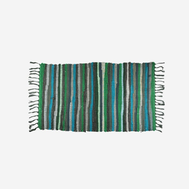 Värikäs räsymatto tyylinen ovimatto