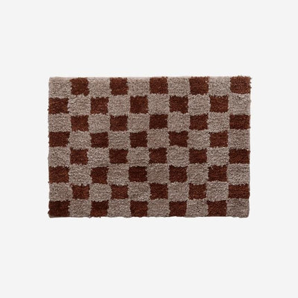 Vintage-tyylinen ruudullinen ovimatto