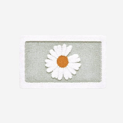 Imukykyinen ovimatto päivänkakkara kuviolla