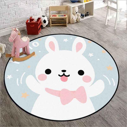 Iloinen pupu leikkimatto lastenhuoneeseen