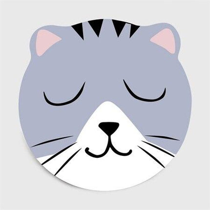 Pyöreä seesteinen kissa matto lapsille