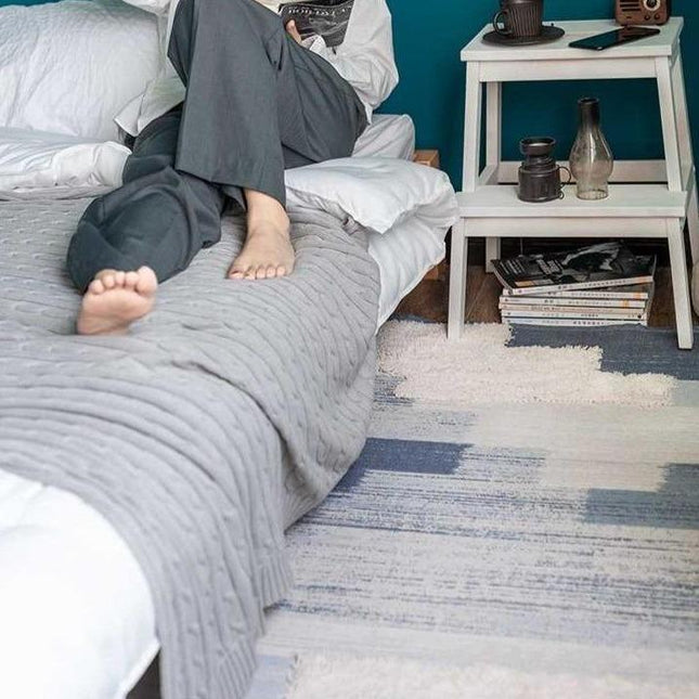 Marokkolainen sängynvierusmatto makuuhuoneeseen