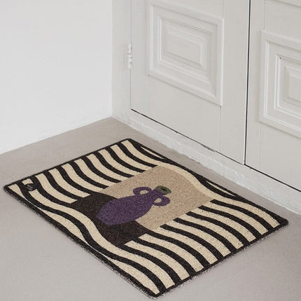 Design-ovimatto maljakko-aiheella sisäkäyttöön