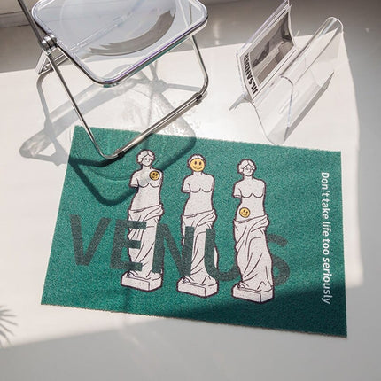 Design ovimatto Venus-patsas kuviolla