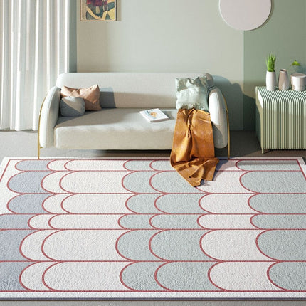 Moderni matto sinivalkoisella kaarikuviolla