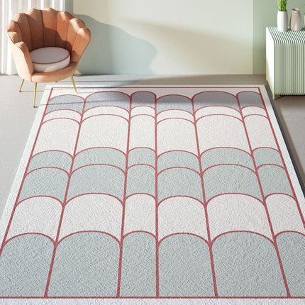 Moderni matto sinivalkoisella kaarikuviolla