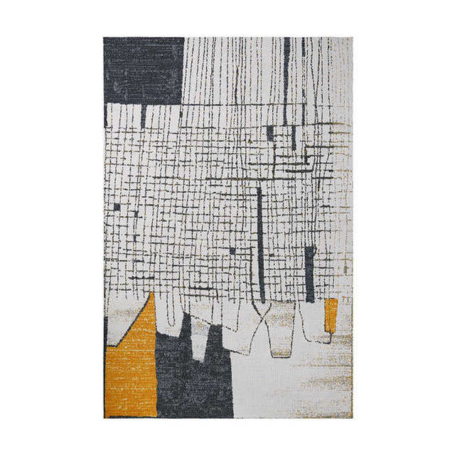 Moderni harmaa skandinaavinen matto olohuoneeseen