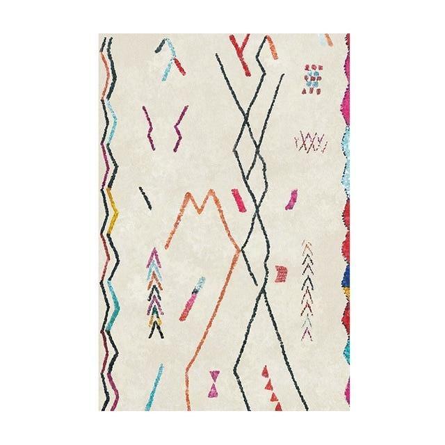 Aito valkoinen berberimatto olohuoneeseen