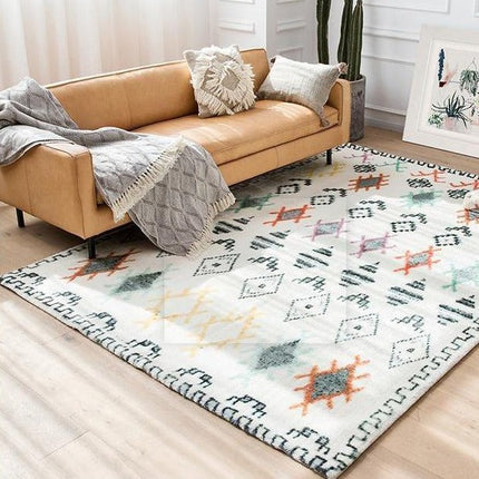 Berberi-matto kirkkailla neonvärisillä tehosteilla