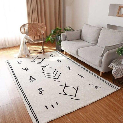 Villa-puuvillasekoitteinen pehmeä berberimatto