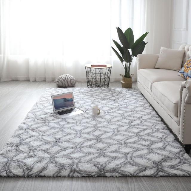 Pehmeä berberimatto modernilla kuviolla