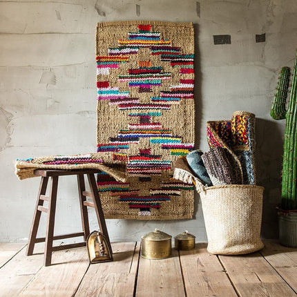 Berberityylinen käytävämatto boheemilla kuviolla