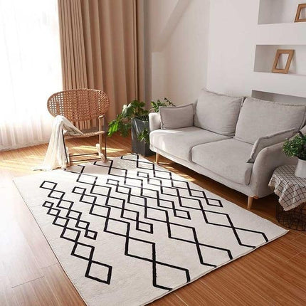 Graafinen berberityylinen matto olohuoneeseen