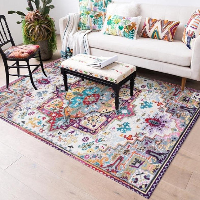 Etninen boheemi matto olohuoneeseen