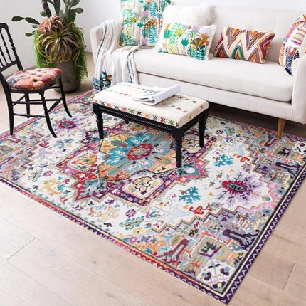 Etninen boheemi matto olohuoneeseen