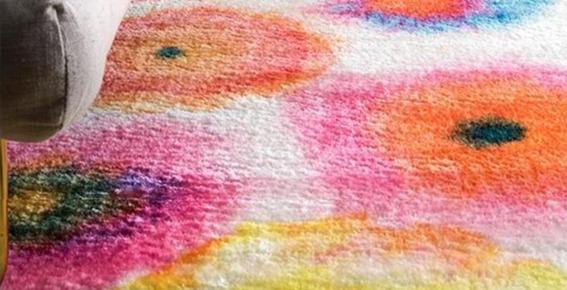 Pehmeä boheemi matto olohuoneeseen