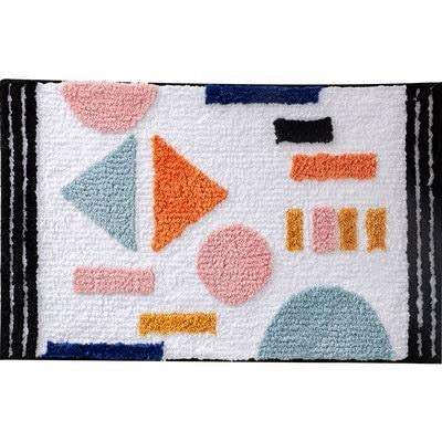 Valkoinen imukykyinen moderni kylpymatto