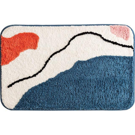 Liukumaton ja imukykyinen moderni kylpymatto