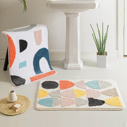 Moderni kuviollinen ja pehmeä kylpymatto