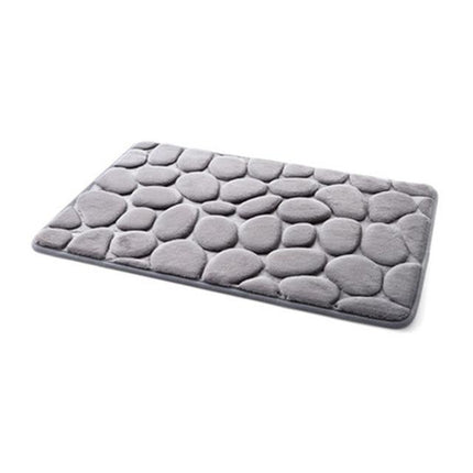 Pehmeä kylpymatto 3D-kivikuviolla