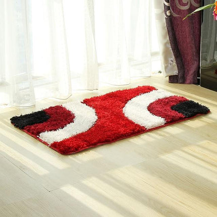 Kirsikanpunainen moderni kylpyhuoneen matto
