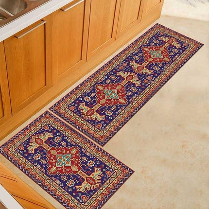 Persialaistyylinen punainen keittiömattosetti