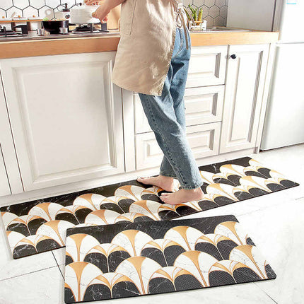 Art deco -kuvioinen vinyylimatto keittiöön