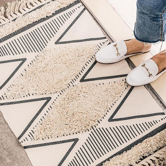 Pehmeä berberi-tyylinen sängynvierusmatto