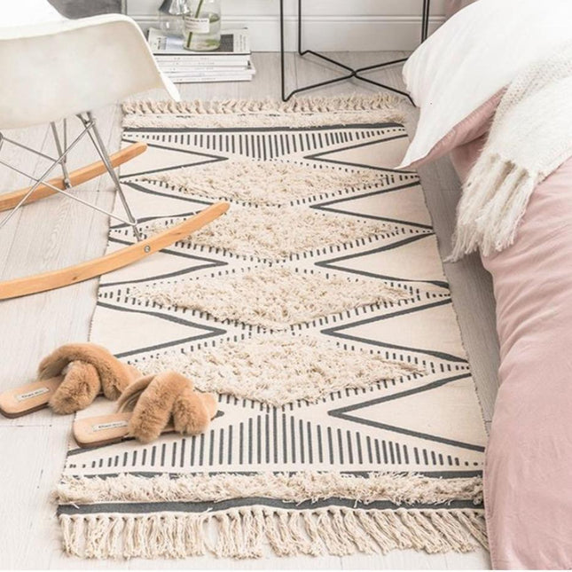 Pehmeä berberi-tyylinen sängynvierusmatto