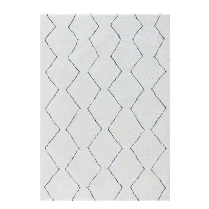 Berber-tyylinen villamatto siksak-kuviolla