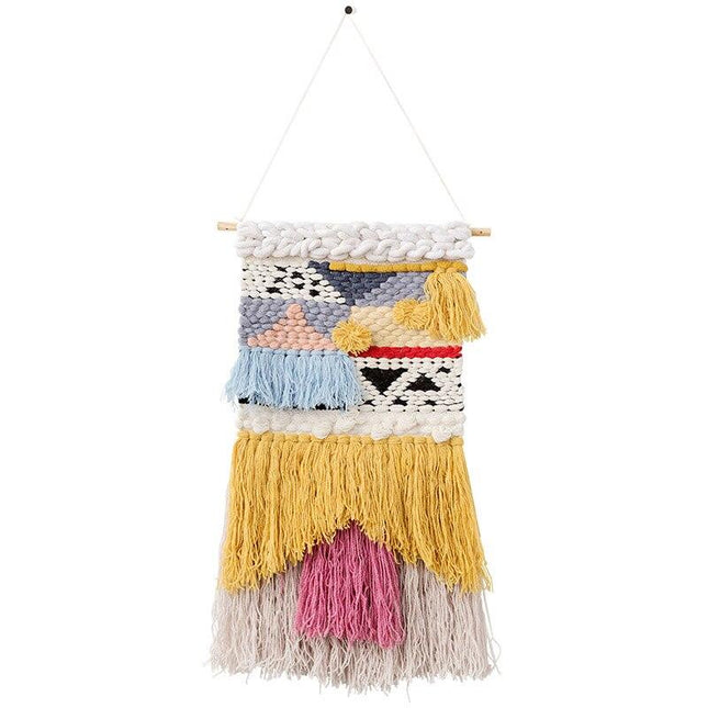 Paksu ja muhkea kudottu seinäryijy