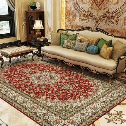 Taiteellinen persialainen matto olohuoneeseen