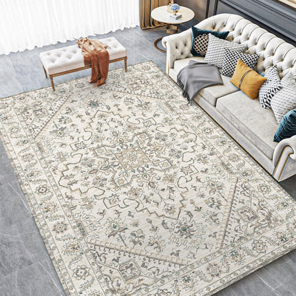 Suorakulmainen vintage-tyylinen matto