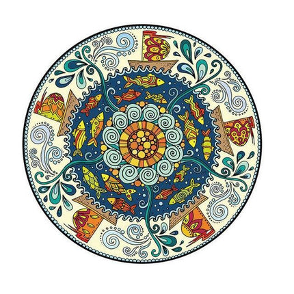 Pyöreä matto pojan vauvanhuoneeseen