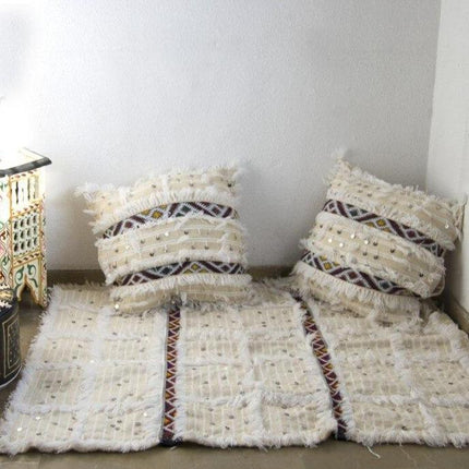 Marokkolainen kuninkaallinen matto paljeteilla