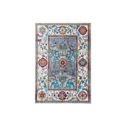 Boheemityylinen matto olohuoneen sisustukseen