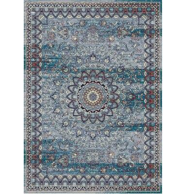 Siniharmaa vintage-matto 160x230 cm