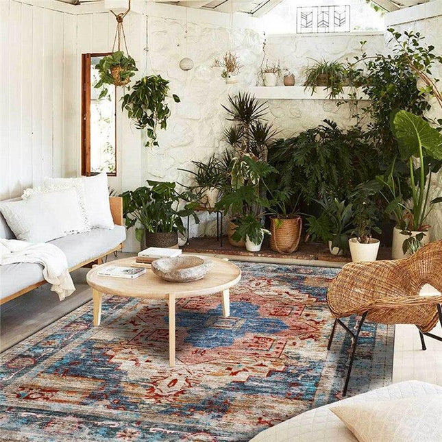 Värikäs boheemi vintage-matto